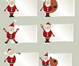 Cartoon Weihnachtsmann Registerkarte Vektor