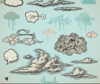 Cartoonstyle Vector đám Mây