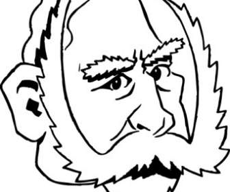 Cartoony Kaiser Wilhelm Clip Art