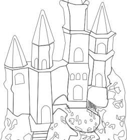 Castle Outline Clip Art
