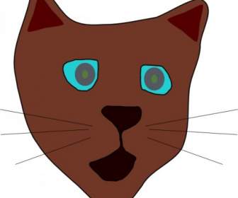猫の顔のクリップアート
