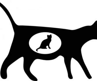 猫アイコンのクリップアート