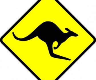 Caution Kangaroo Clip Art