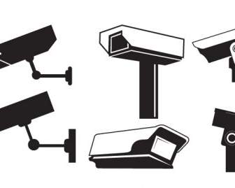 Gráficos Vectoriales De CCTV Cámara