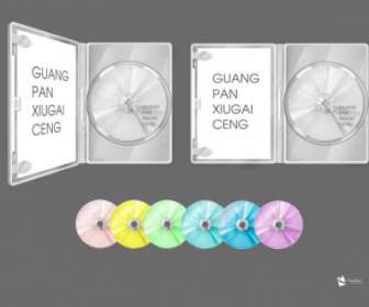 Cd Case And Disc Psd Layered File
