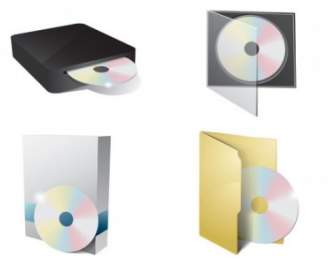 Vector De Icono De CD-ROM