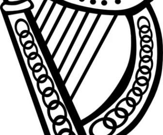 Keltische Harfe-ClipArt