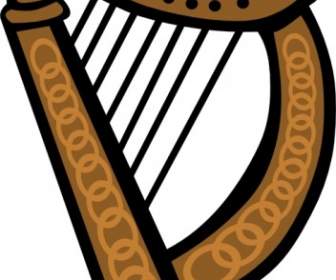 Keltische Harfe Einfache ClipArt