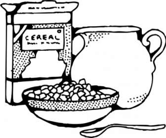 Cereal Box And Milk Clip Art