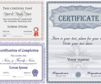 Certificates Vector