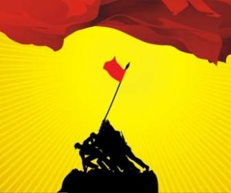 Changzheng Bandera Roja Vector