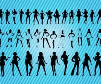 Charming Girls Silhouettes
