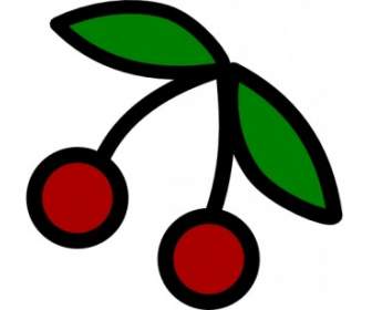Cherries Icon Clip Art