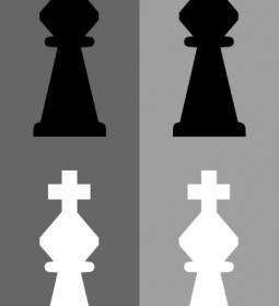 ملك الشطرنج قصاصة فنية