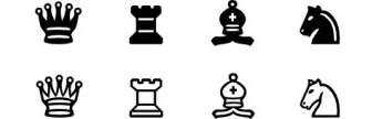 الشطرنج تعيين رموز قصاصة فنية
