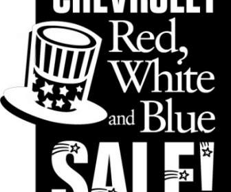 Blanc Chevrolet Rouge Bleu