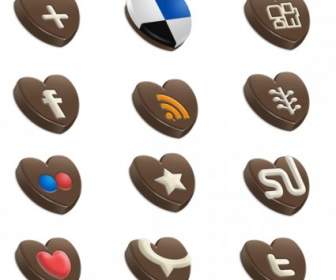 Choco Sosial Symbole Icons Pack