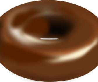 巧克力甜甜圈剪貼畫