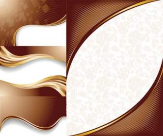 Chocolate Dynamic Lines Of The Background Vector