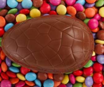 Chocolate Egg With Candy