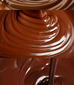 チョコレート高精細溶融画像