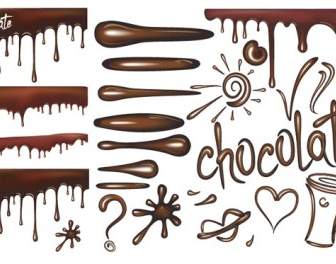 Vecteur De Liquide Au Chocolat