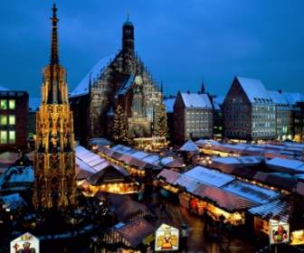 Natal Mercado Mundial De Alemanha Papel De Parede