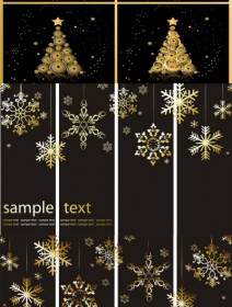 Christmas Background With Snowflakes Ornaments Vector
