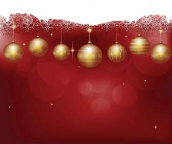 クリスマス ボールの背景のベクトル