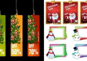 Christmas Business Promotional Template Vector