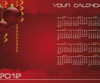 クリスマスの日背景カレンダーのベクトル