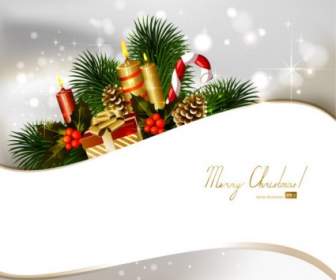 Christmas Decoration Background Vector