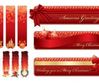 Christmas Decorative Banner Vector