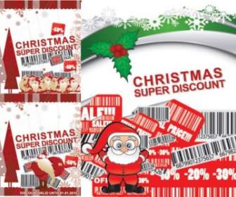 Christmas Discount Sales Vector