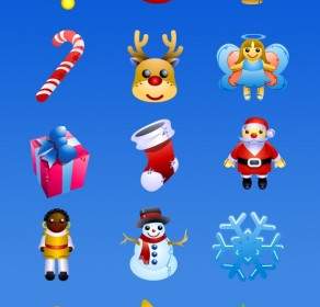 Christmas Dolls Icons Icons Pack