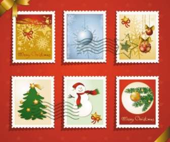 Weihnachten Elemente Stamp Vektor