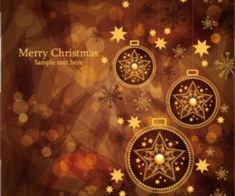 рождественских великолепный коричневый фон вектор