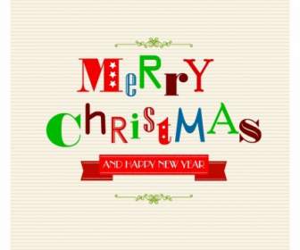 Christmas Greetings With Funky Letters