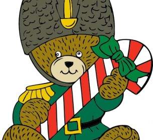 Christmas Guard Bear Clip Art