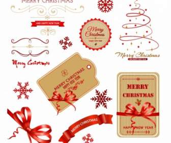 Christmas Labels And Elements