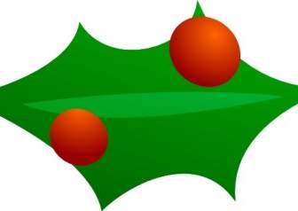 Weihnachten-Blatt-Dekoration-ClipArt-Grafik