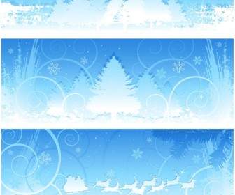 クリスマスの雪の背景のベクトル