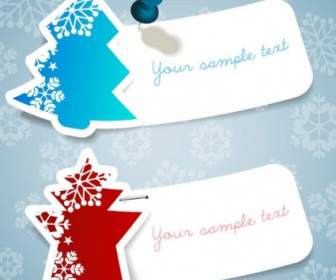 Christmas Snowflake Stickers Vector