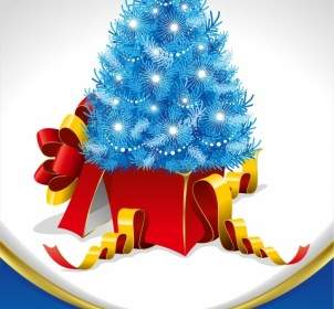 Christmas Tree And Gifts Vector