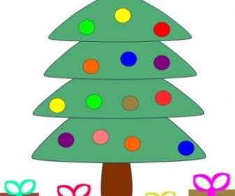 Pohon Natal Hadiah Clip Art