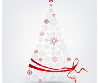 Hergestellt Aus Schneeflocken Und Multifunktionsleiste Weihnachtsbaum