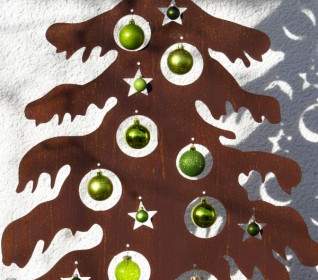 árvore De Natal Metal Glaskugeln