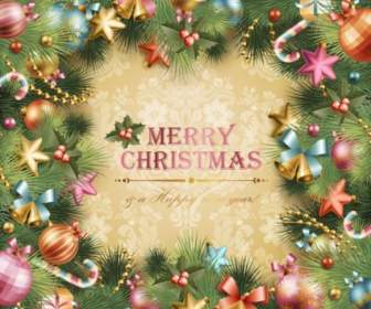 Christmas Tree Vector Card