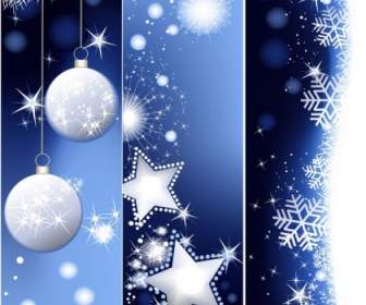 Christmas Vertical Shaped Banner Vector Background