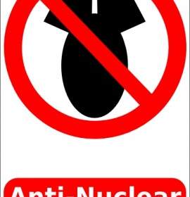 Cibo Anti Armes Nucléaires Signe Clipart